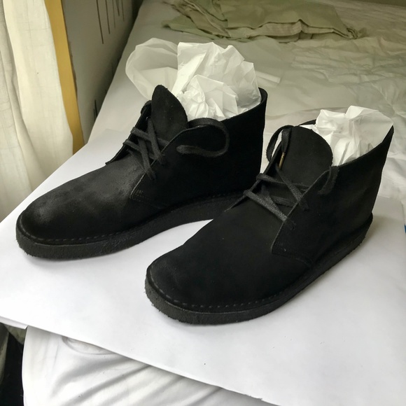 Clarks Desert Coal Black Suede, mens, 13 main image 10